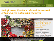 Tablet Screenshot of phytodoc.de